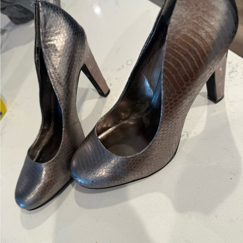 Jessica Simpson Silver Heels